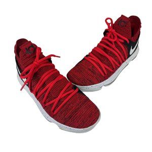 NIKE Zoom Kevin Durant KD 10 Fitness Shoes 897815-600 Men's Size 11.5 Red Velvet